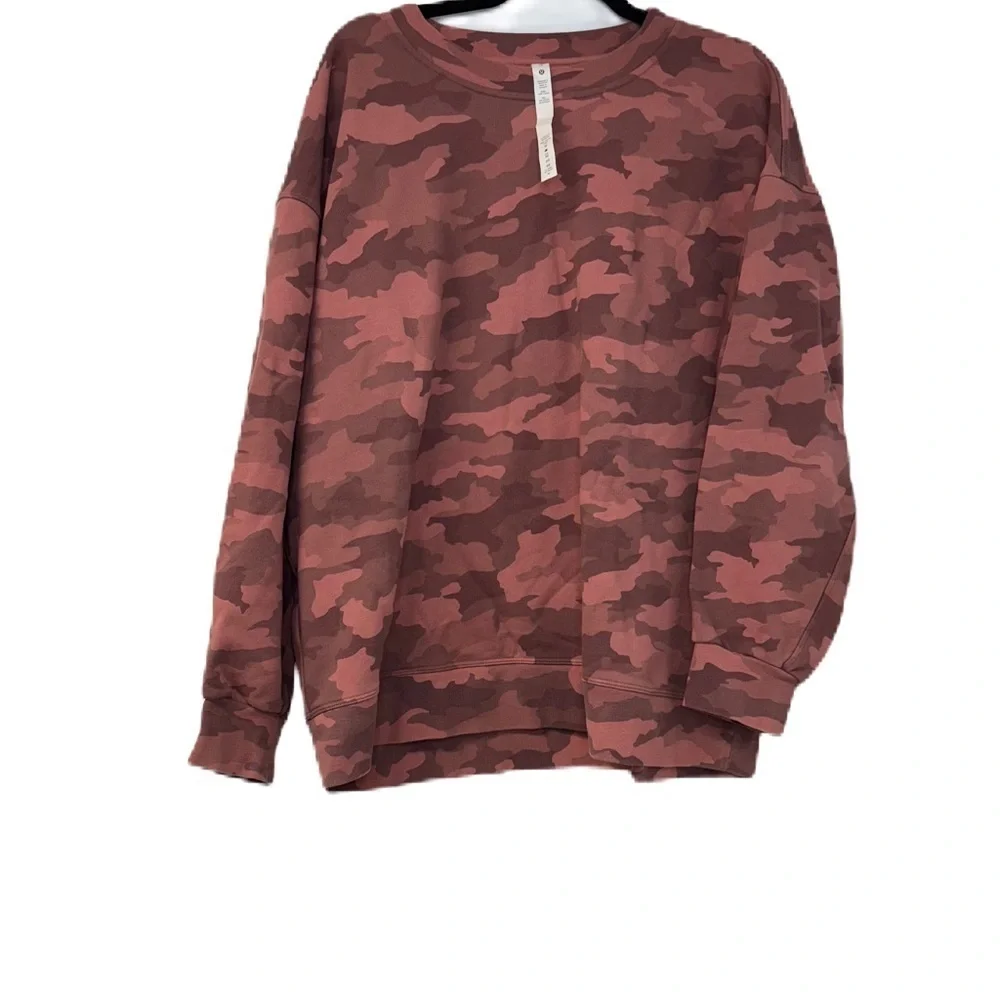 Lululemon Perfectly Oversized Pink  Sweatshirt Sz 10